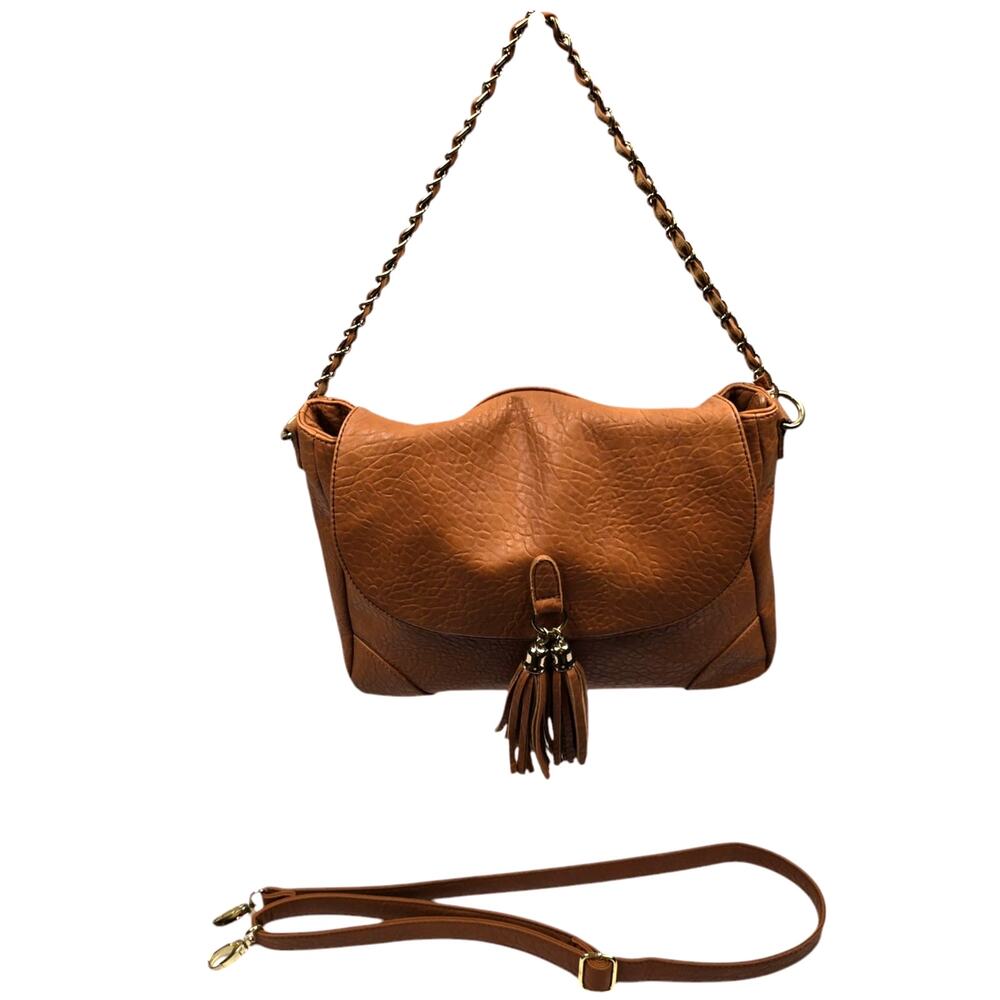 Vintage Big Buddha Tan Crossbody Bag